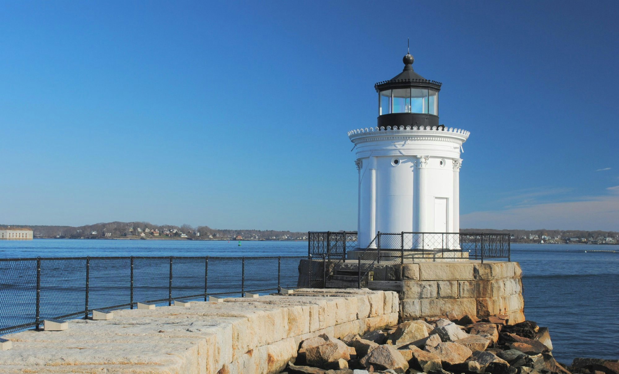 EPHH8P Portland Breakwater Lighthouse, aka The Bug, South Portland Maine